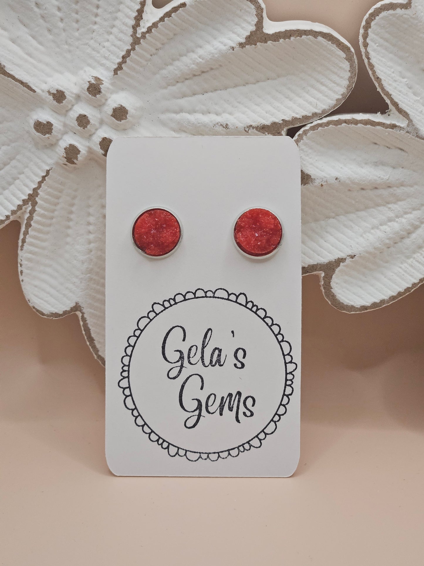Drusy Studs