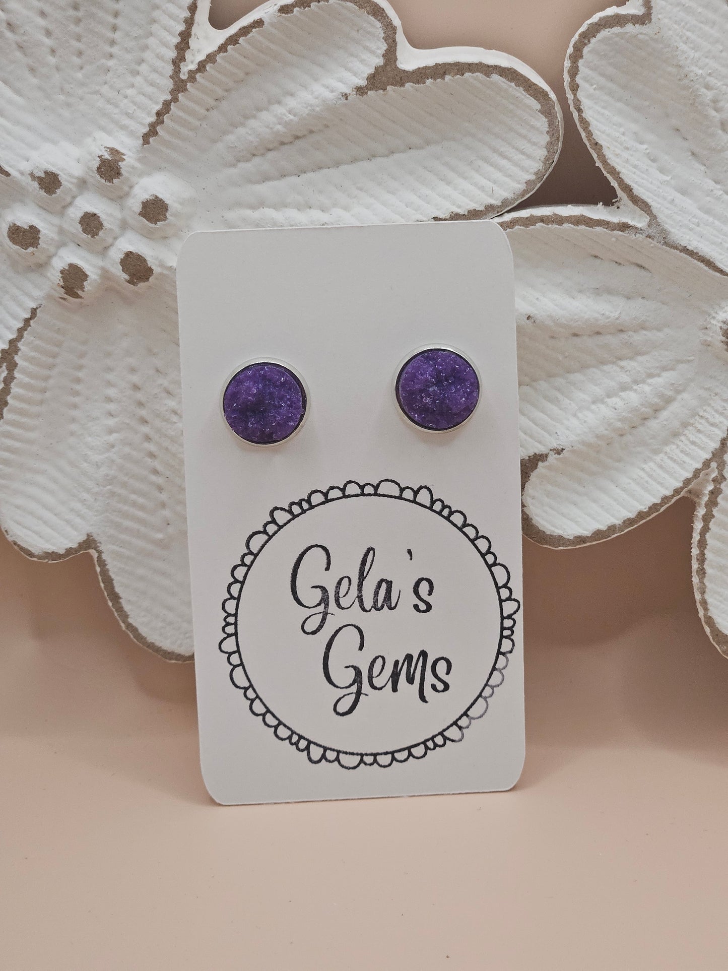Drusy Studs