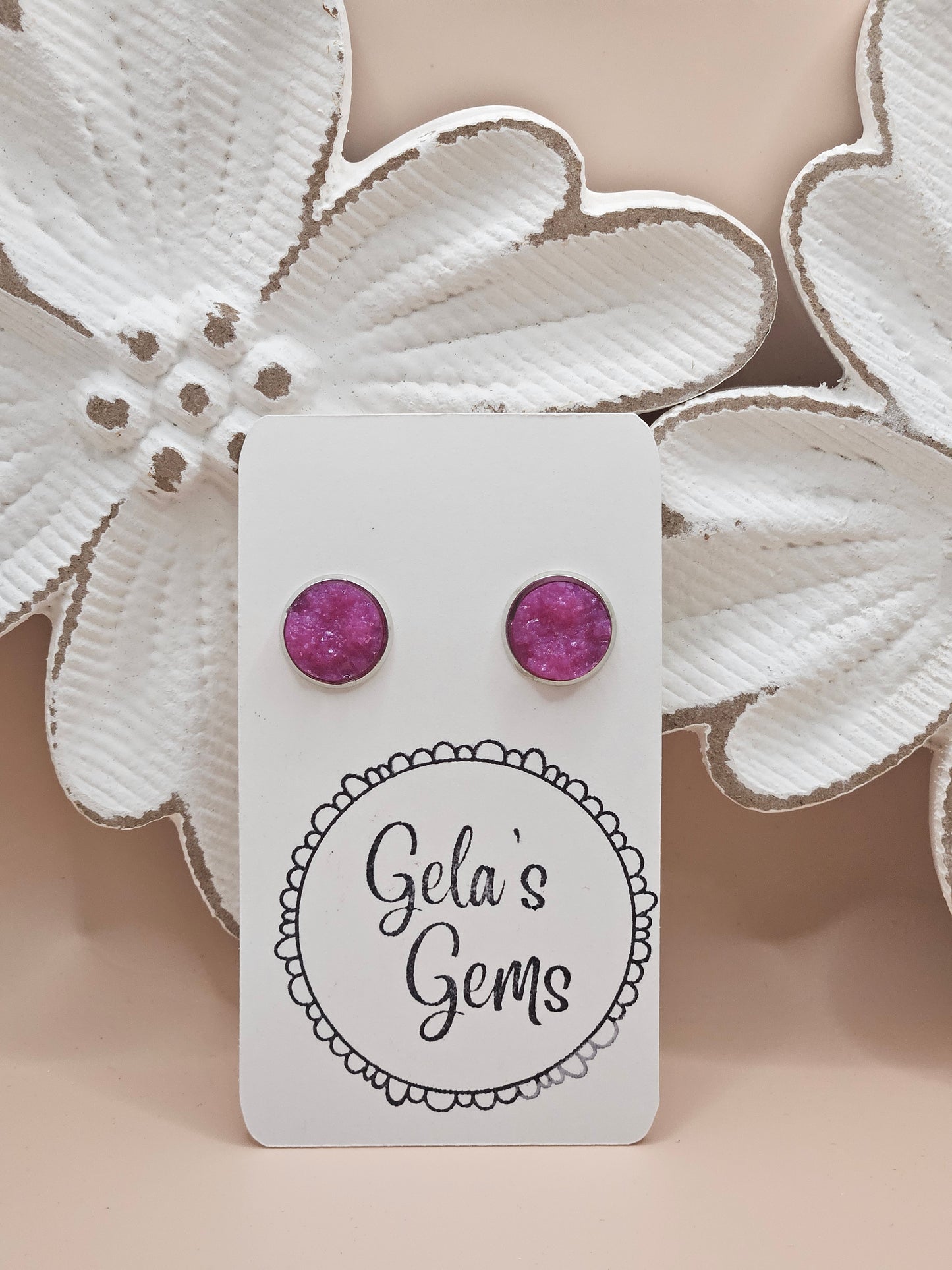 Drusy Studs