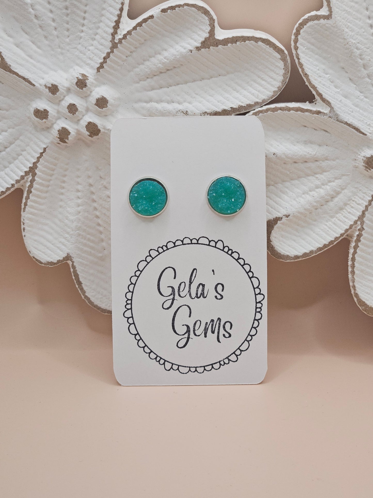Drusy Studs