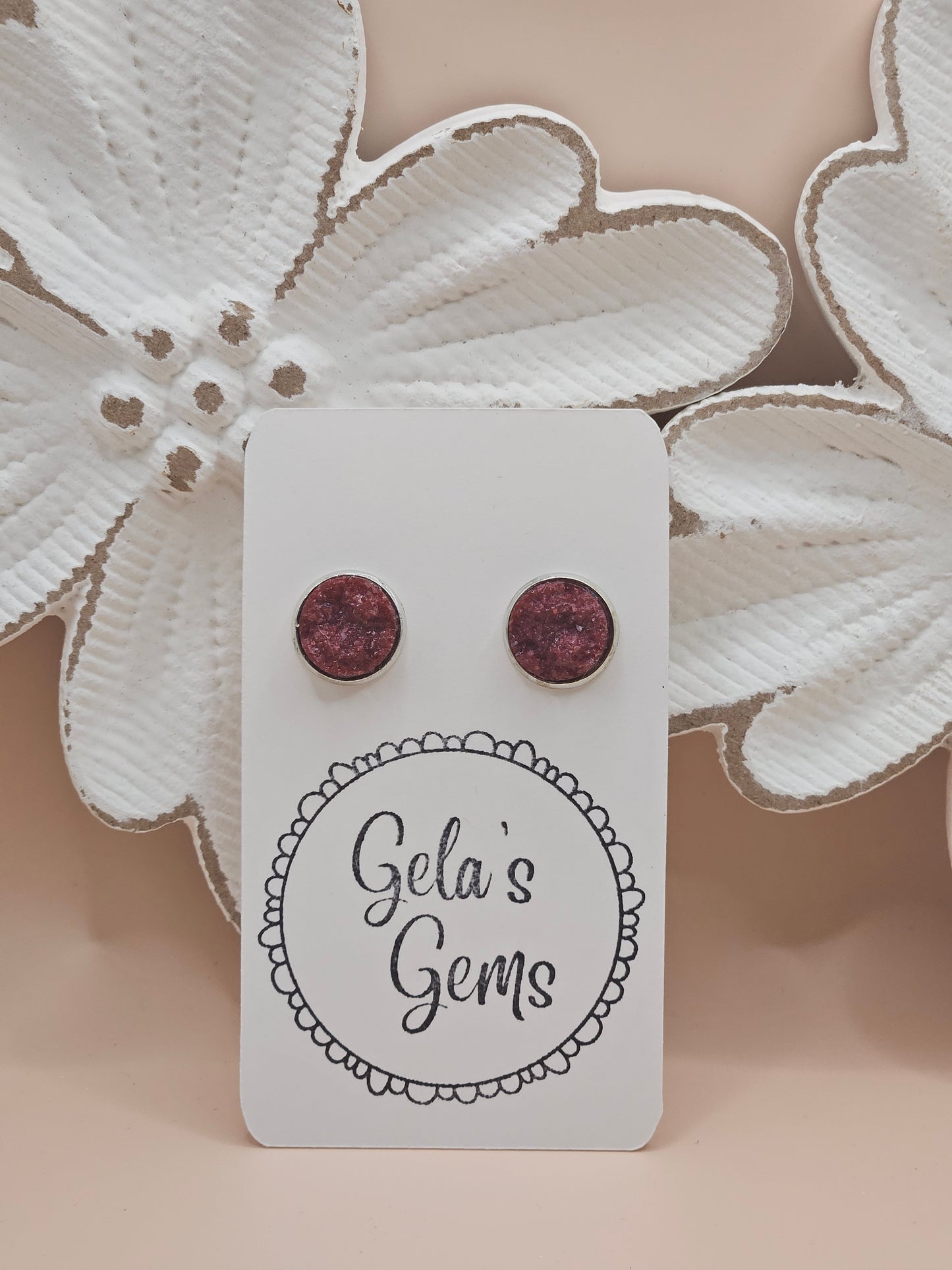 Drusy Studs