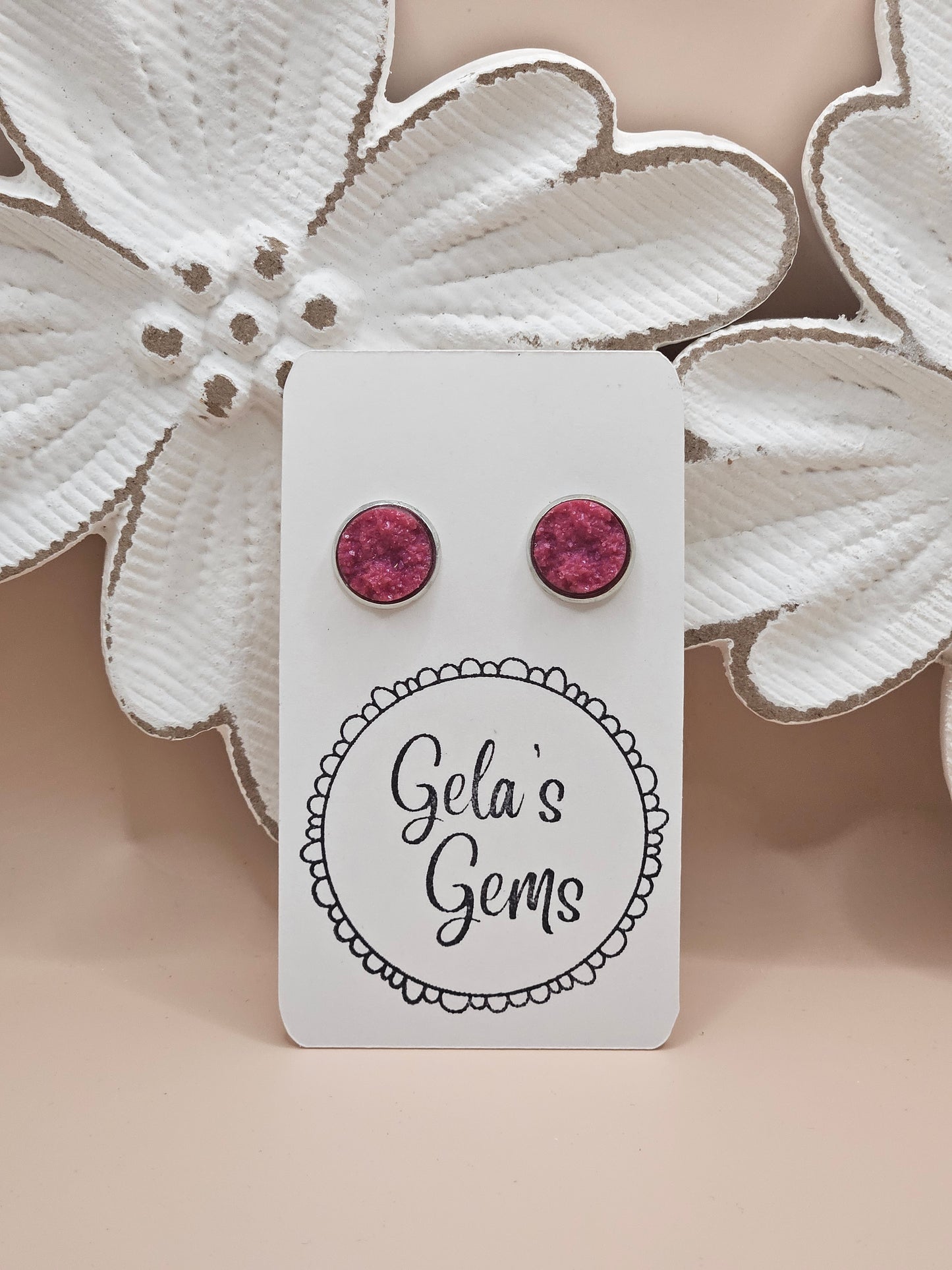 Drusy Studs